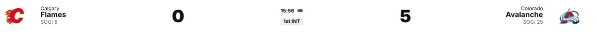 25 shots in the first period alone.....