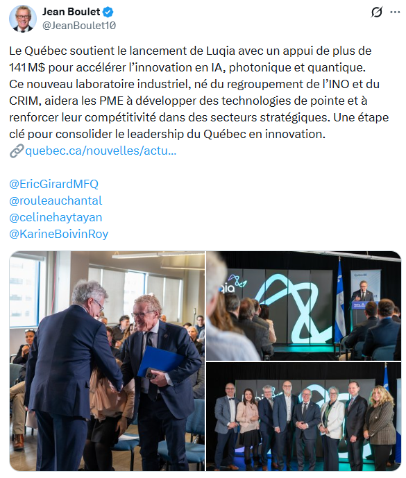 Le service des comm a reçu de nouvelles consignes. On ne plus dire « subventions » mais aide ou appui gouvernemental. Grosse mise en scène pour un autre cadeaux. 141 M$ sur la facture pour les prochaines générations. Vive le chéquier! #fin_subventions 😠