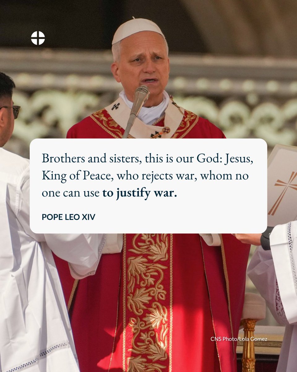 "As we set our gaze upon him who was crucified for us, we can see a crucified humanity. In his wounds, we see the hurts of so many women and men today. In his last cry to the Father, we hear the weeping of those who are crushed, who have no hope, who are sick and who are alone."