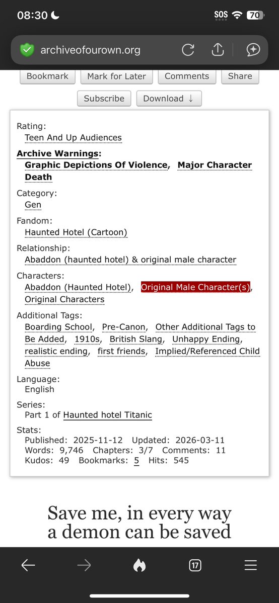 #5 fan of abaddon in the world(confirmed) tweet media