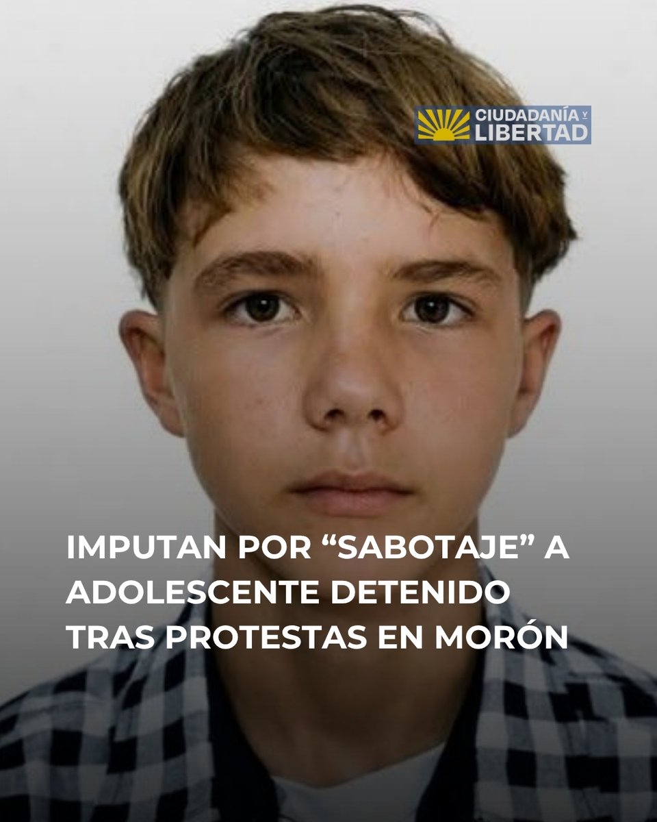 📢Imputan por “sabotaje” a adolescente detenido tras protestas en Morón

El adolescente cubano Jonathan David Muir Burgos, de 16 años, detenido tras las protestas del pasado 13 de marzo en Morón, Ciego de Ávila, enfrenta una acusación por el presunto delito de sabotaje, según