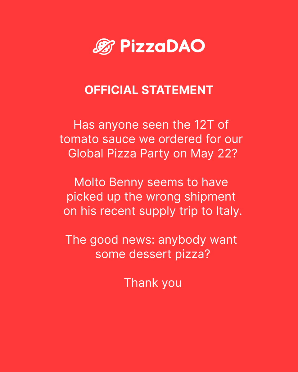 PizzaDAO 🍕🏴‍☠️ tweet media
