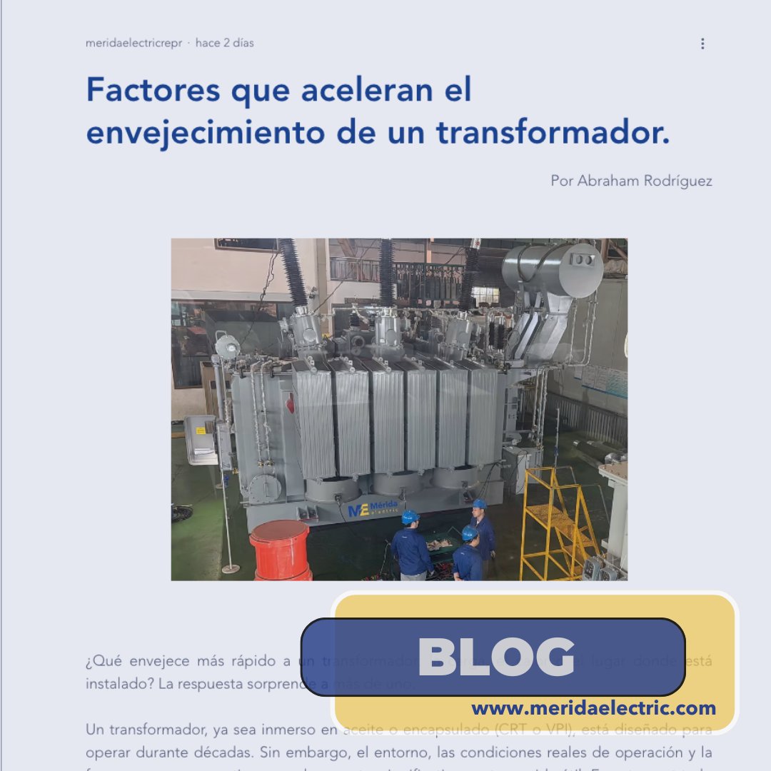 MeridaElectric's tweet image. 🔧📷 Visita nuestro blog hoy: meridaelectric.com/blog #IndustriaMX #Transformadores #Ingeniería #Energía