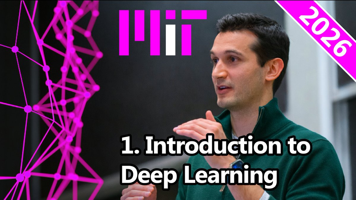 MIT Intro to Deep Learning tweet media