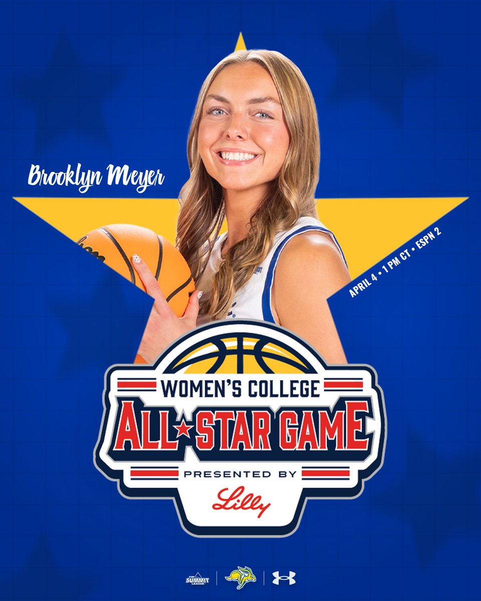 GoJacksWBB's tweet image. She's an All-Star 🤩

Brooklyn Meyer has accepted an invitation to the Women's College All-Star Game in Phoenix! 

#GoJacks 🐰