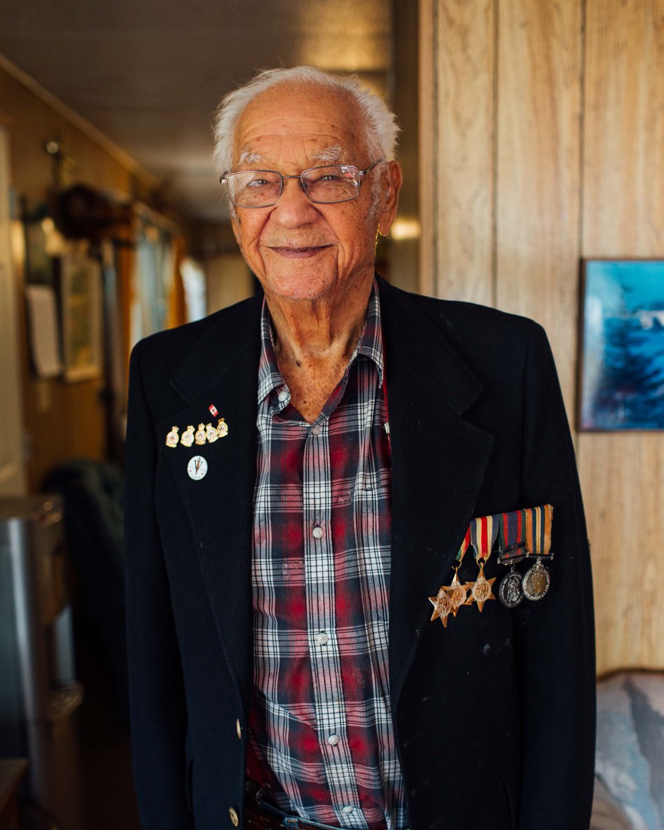 ericbruntmedia's tweet photo. “They called us the Guinea Pig Platoon.”

Alvie Burden (1922–2026) survived chemical warfare tests in Suffield, Alberta. Later, he fought in Italy and the Netherlands with the Saskatoon Light Infantry.

He was the oldest Black Canadian veteran. https://t.co/E1LSu0LI6j