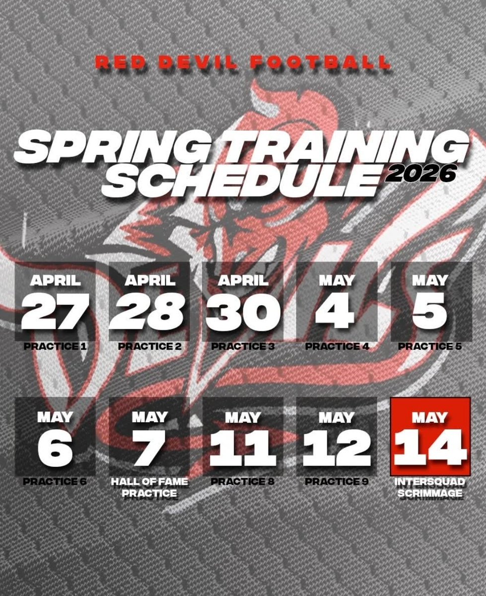 AidenLyles_1's tweet photo. π Drop in for Spring Training!
#BuiltByCentral #CentralU #CentralRedDevils #CentralHighSchool https://t.co/Cr3yfXdJwG