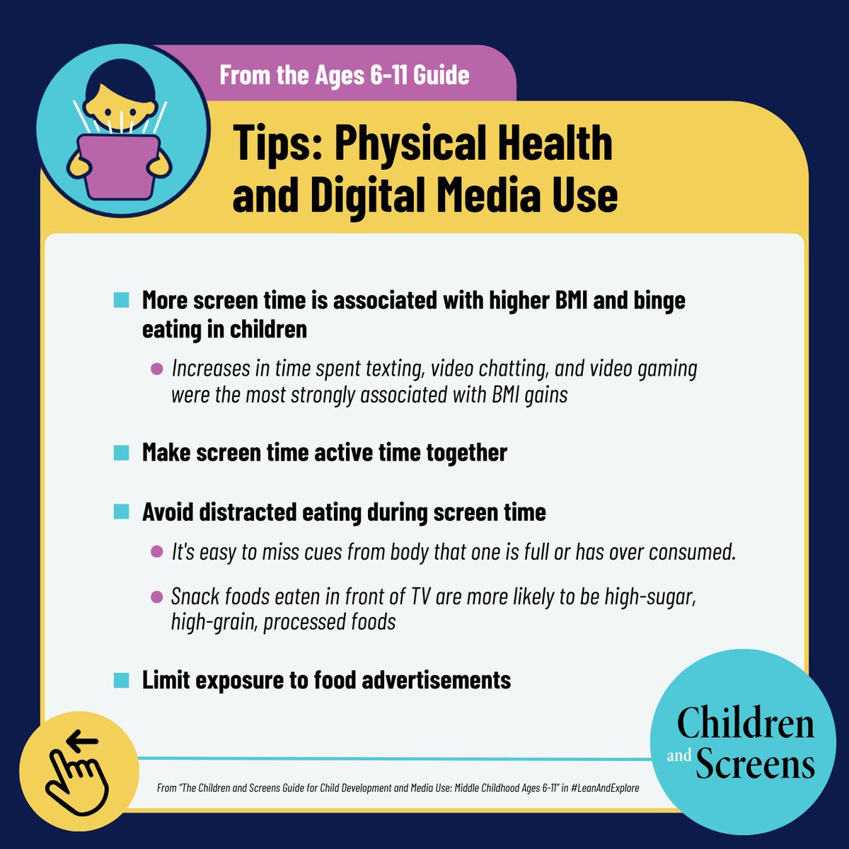 childrenscreens's tweet image. Discover essential #ParentingTips for supporting children's physical health in the NEW Ages 6-11 Guide, packed with the most current research findings and expert insights on raising preadolescent children in the #DigitalAge. Grab your copy now ⏩ bit.ly/48LiUUY