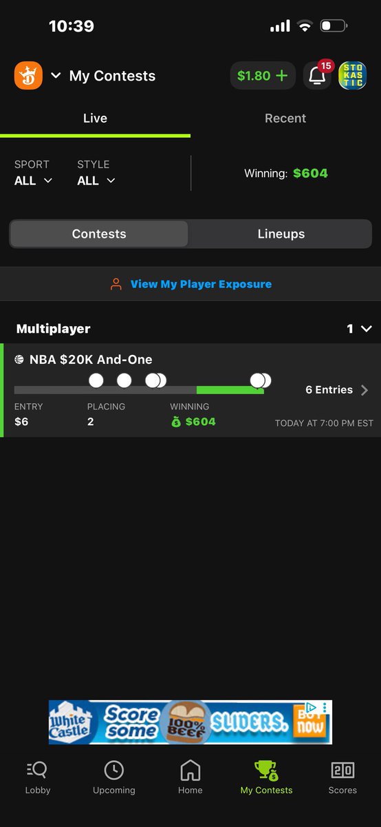 Baseballdad88LG's tweet photo. @StokasticHOF is in my sights…..
2nd place in NBA, 1st place in NASCAR, and a bunch of small wins since joining the winning team @Stokastic 
#AVATAR https://t.co/jSIk6u2Jlg