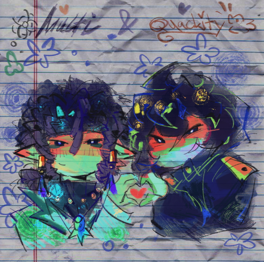 __Ayko__'s tweet image. #qsmp2 #qsmp2fanart #multickity doodle