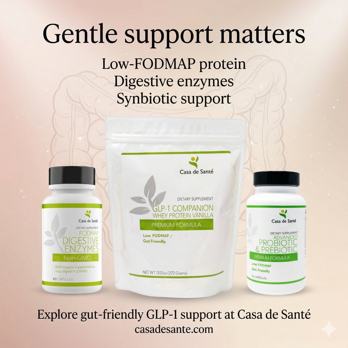 casadesante's tweet image. Your gut and brain are constantly communicating. On GLP-1s, slower digestion and stomach sensitivity can make that connection feel even more noticeable. Casa de Santé offers gut-friendly protein + digestive support for sensitive stomachs. casadesante.com

#GLP1Support