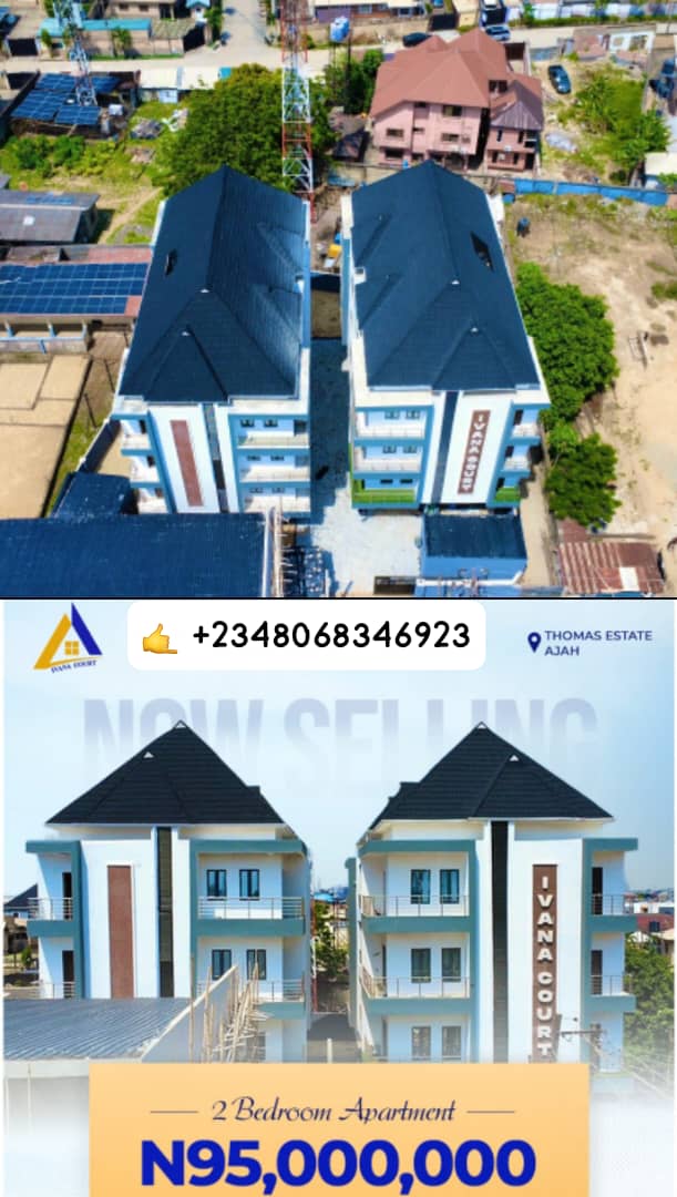 BREAKING NEWS!!!

Just one unit available at Ivana court for a fast finger!

Price: 95m/ net

Title : C of O

Location : Thomas estate ajah

How much do you know about Thomas Estate?
+2348068346923