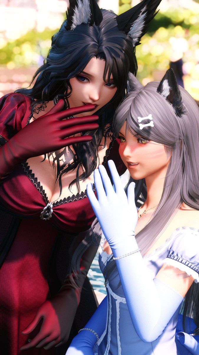Metillia_FFXIV's tweet photo. Look at the Colonel... so stoic, so brooding... They say he hasn't looked at a debutante all season, yet he can’t seem to take his eyes off our corner.

With @Yuumsh 🐺

#EorzeanBridgertonBall https://t.co/CozDxoRFa5