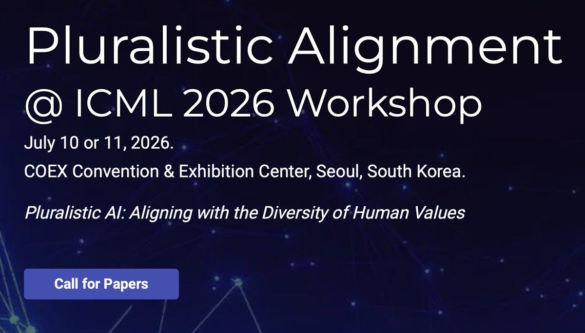 Pluralistic Alignment Workshop tweet media