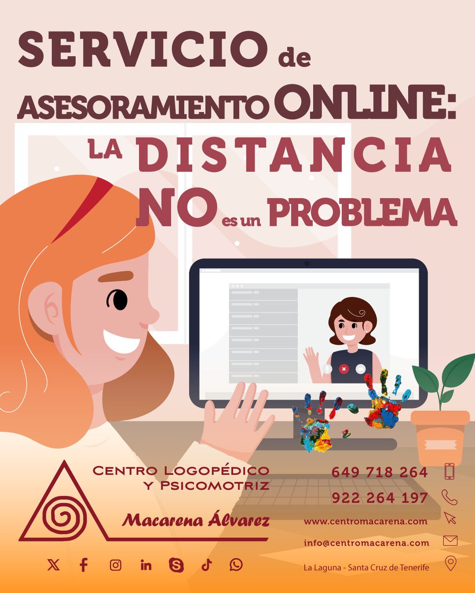 logopediaMA's tweet photo. ✅  Pide cita y te atenderemos mientras estás cómodamente en casa. Hay situaciones que requieren trabajar en remoto y en nuestros centros lo tenemos en cuenta.

📍🌍

📱 649 718 264
☎ 922 264 197
📧 info@centromacarena.com
💻 https://t.co/ZCudOBhr9B

 #LogopediaOnline https://t.co/6tWmJb0wry