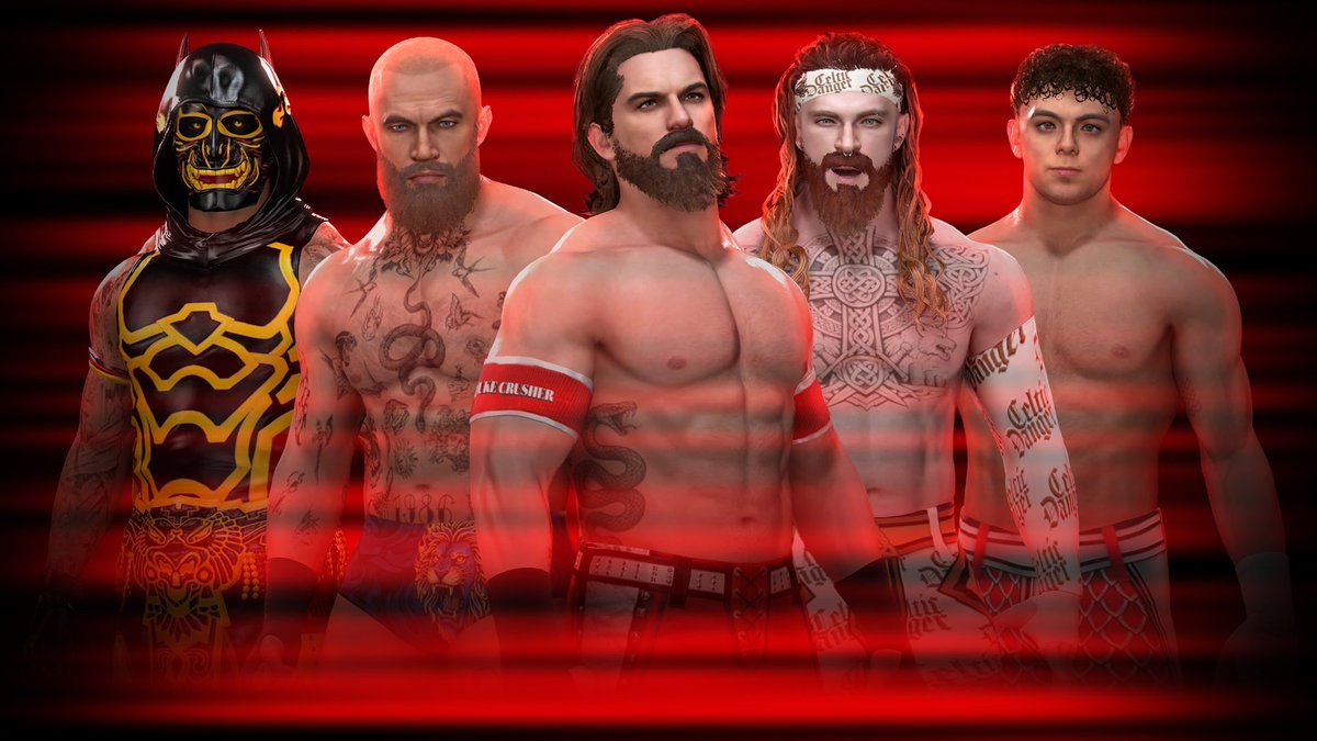 ThreeCountLuuk's tweet photo. Just some of the CAWs I've made this year so far. Mainly featuring on @EuroLadsTwitch Pro Wrestling. I just love being creative on this game https://t.co/xDoY5c4LGt