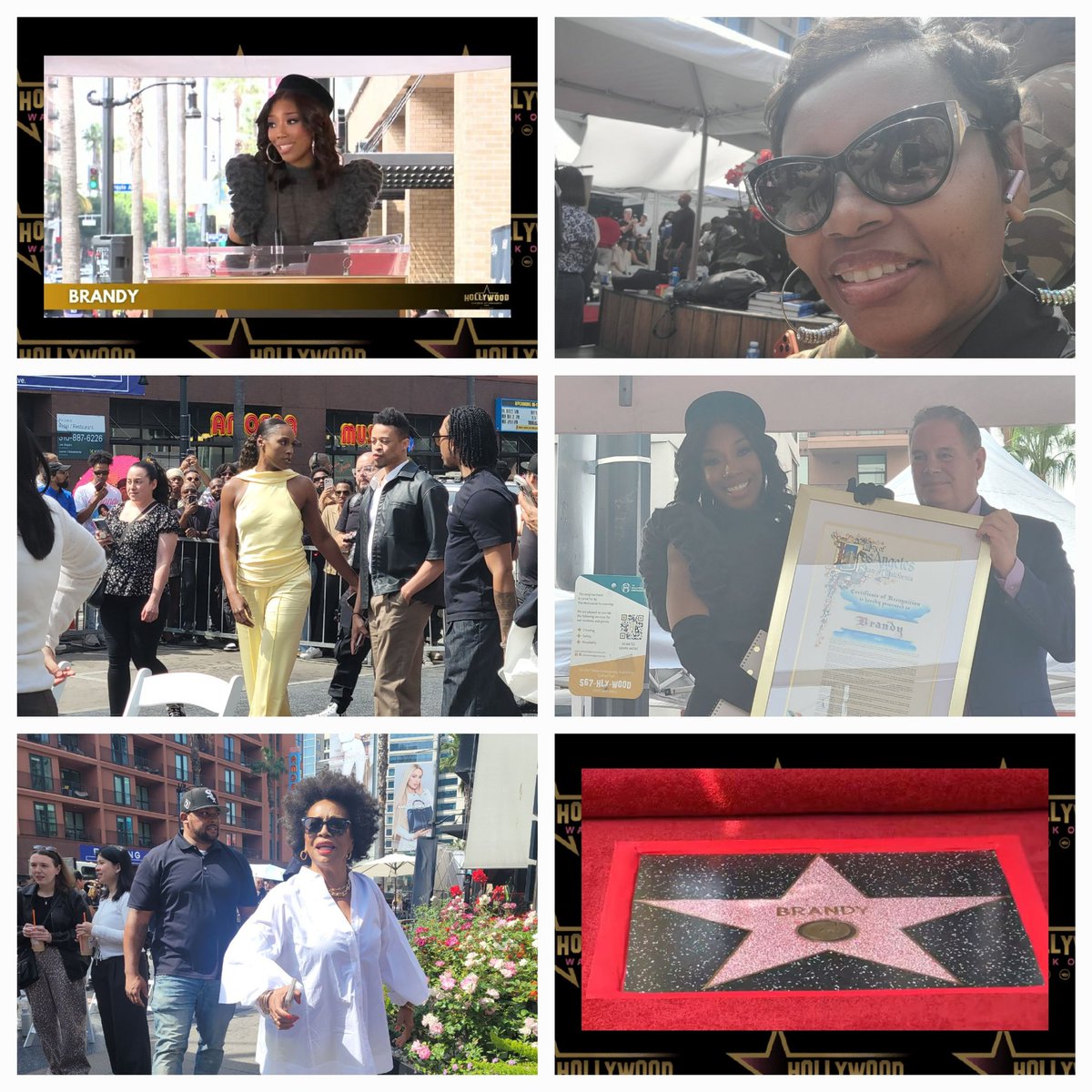 ContempoQueen's tweet photo. @BrandyLegion She came! She saw! She conquered! #Brandy #HollywoodWalkofFame https://t.co/vWzbxJA6oa