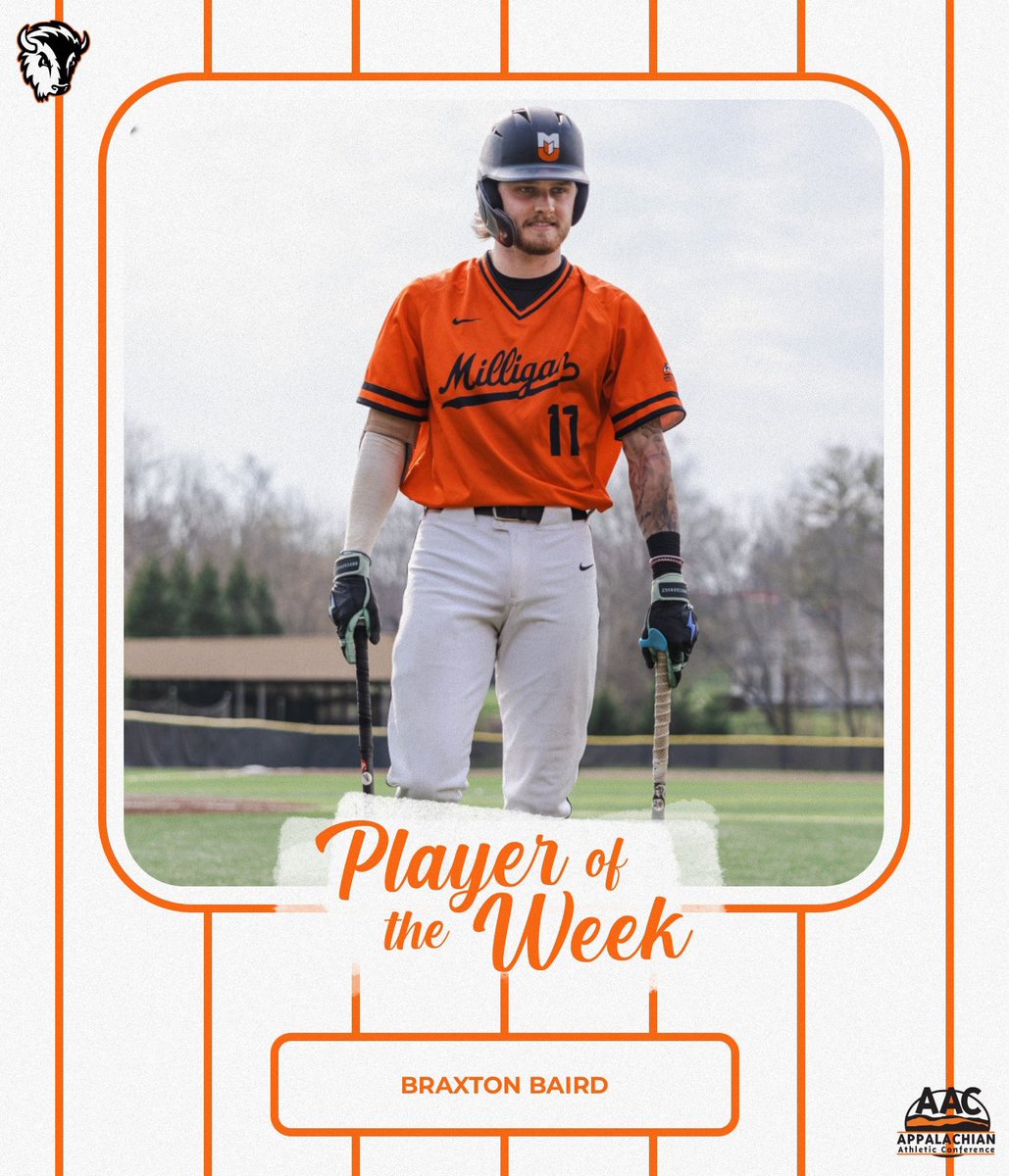 𝗪𝗶𝗻𝗻𝗶𝗻𝗴 𝘁𝗵𝗲 𝗪𝗲𝗲𝗸 𝗮𝘁 𝘁𝗵𝗲 𝗣𝗹𝗮𝘁𝗲 ⚾️

Braxton Baird turned quality at-bats into results, going 6-10 with a homer and 7 RBIs to secure AAC Player of the Week honors 🔥

#MountaintopMentality🌄 | #BuffStandard