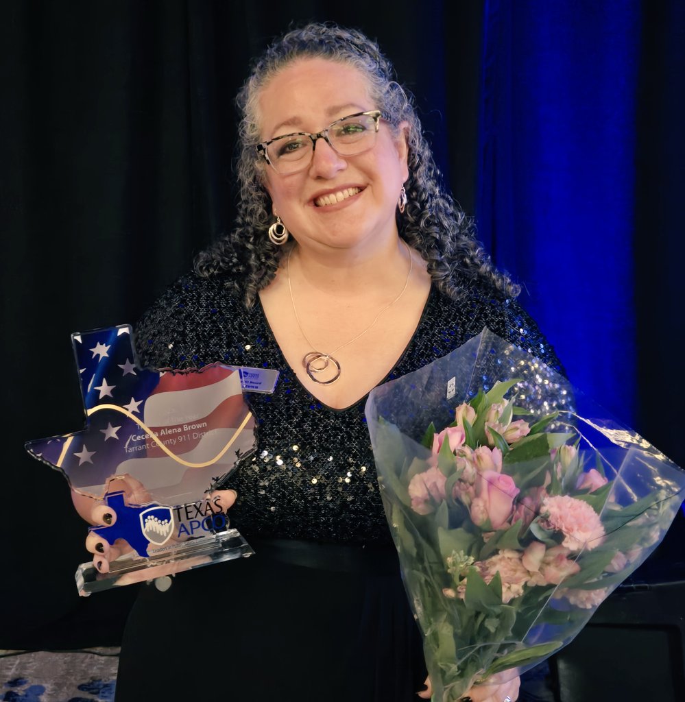 🎊 HUGE congratulations to our very own Alena Brown, winner of the Texas APCO Trainer of the Year Award at the Texas Public Safety Conference! 😊 We are so excited to see her honored. 
#TXPSC2026 #texas #911trainer