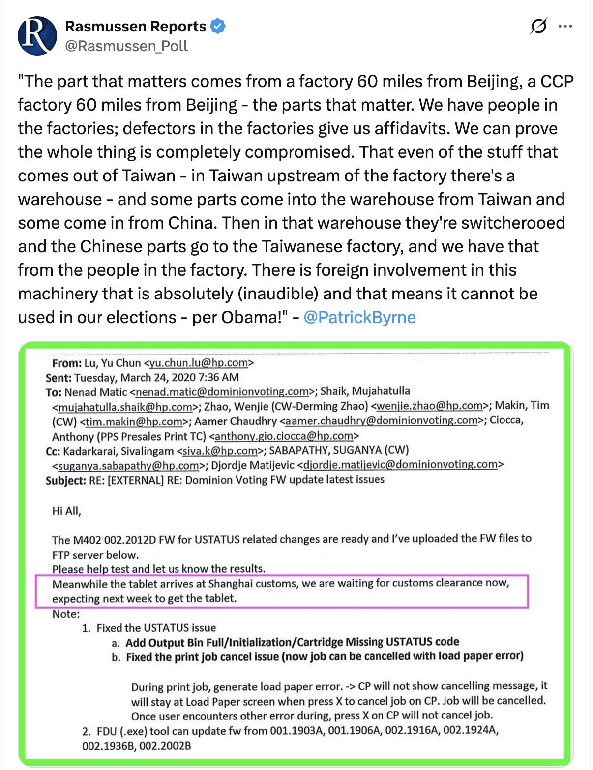 Rasmussen Reports (@Rasmussen_Poll) on X