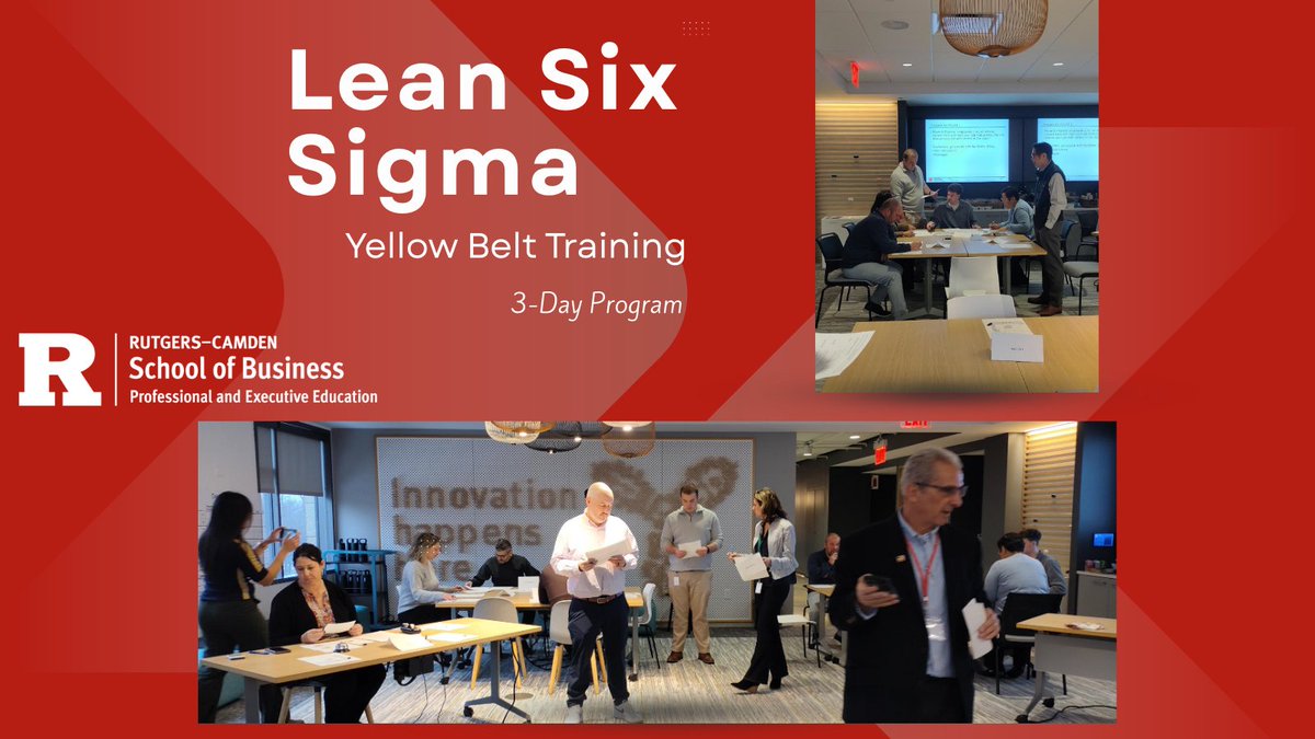 RutgersSBC's tweet image. 🔍 Inside our Lean Six Sigma Yellow Belt Training

PEER at Rutgers–Camden partnered with global biotech company Genmab to deliver a 3-day Lean Six Sigma Yellow Belt pilot, aligned with programs in Denmark and the Netherlands.

#RutgersBusiness #RutgersCamden #LeanSixSigma #PEER