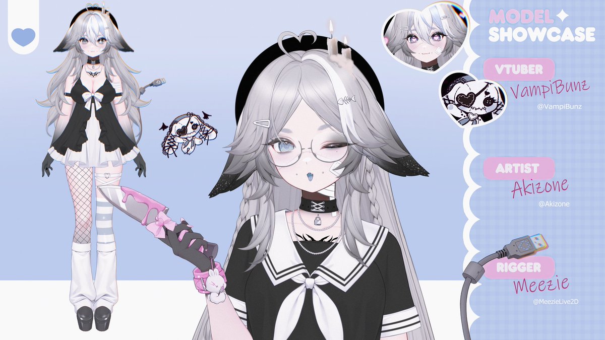 VampiiBunnz's tweet photo. 𝙉𝙚𝙬 𝙙𝙚𝙨𝙞𝙜𝙣 𝙨𝙝𝙤𝙬𝙘𝙖𝙨𝙚~.ᐟ.ᐟ 🤍

Hi, I'm Bunni, your favorite girl failure vampire~ Can I show you my basement? ♡⸝⸝

🕯Art Tag • #VBunzArt 
🪦Twitch • https://t.co/2EOFd05yRn https://t.co/8H8mmwV3AA