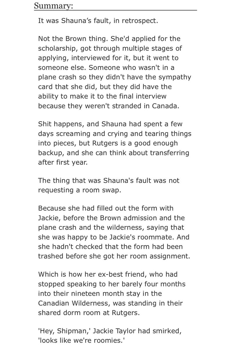 JackieShauna Fic of the Day tweet media