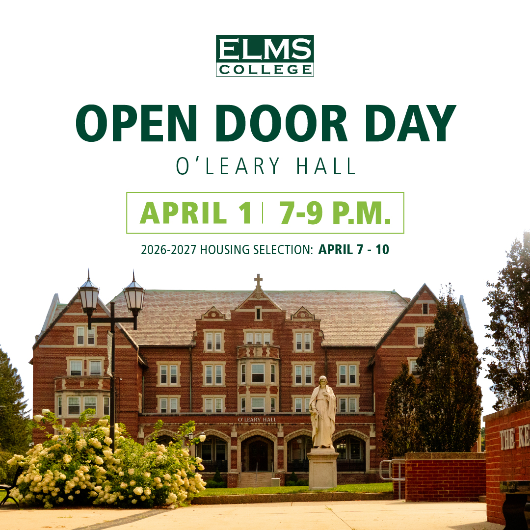 Elms College tweet media