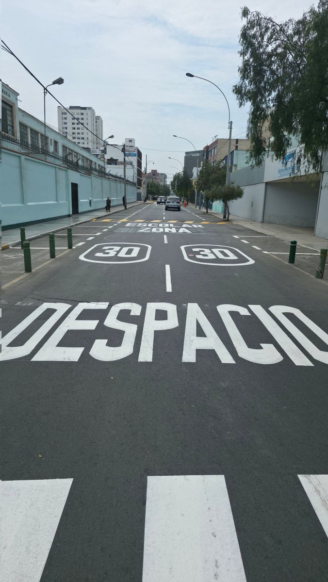 Kriegderbilder's tweet photo. @vecmiraflorinos ¿Alguien que pueda explicar por qué la @MuniMiraflores acaba de pintar esto en las pistas  donde no hay colegios hace tres años? https://t.co/ZsBVPcnJdz