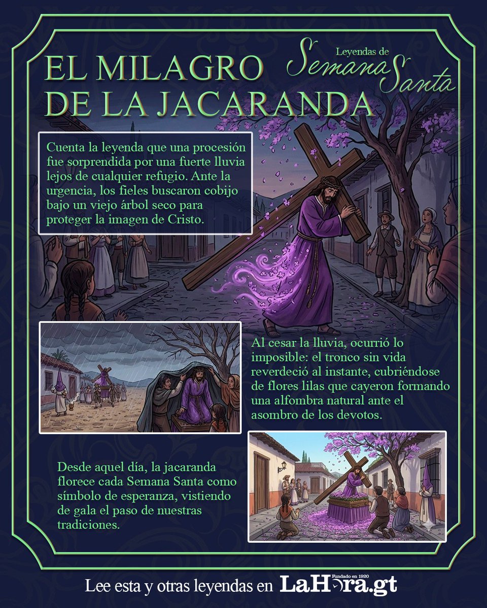 Cuenta la tradición, recopilada por Celso Lara Figueroa, que en medio de una fuerte lluvia durante Semana Santa, un árbol seco protegió la imagen de Cristo… y al terminar, floreció de forma milagrosa.

Conoce esta y otras leyendas aquí 👉 bit.ly/40YXEXf