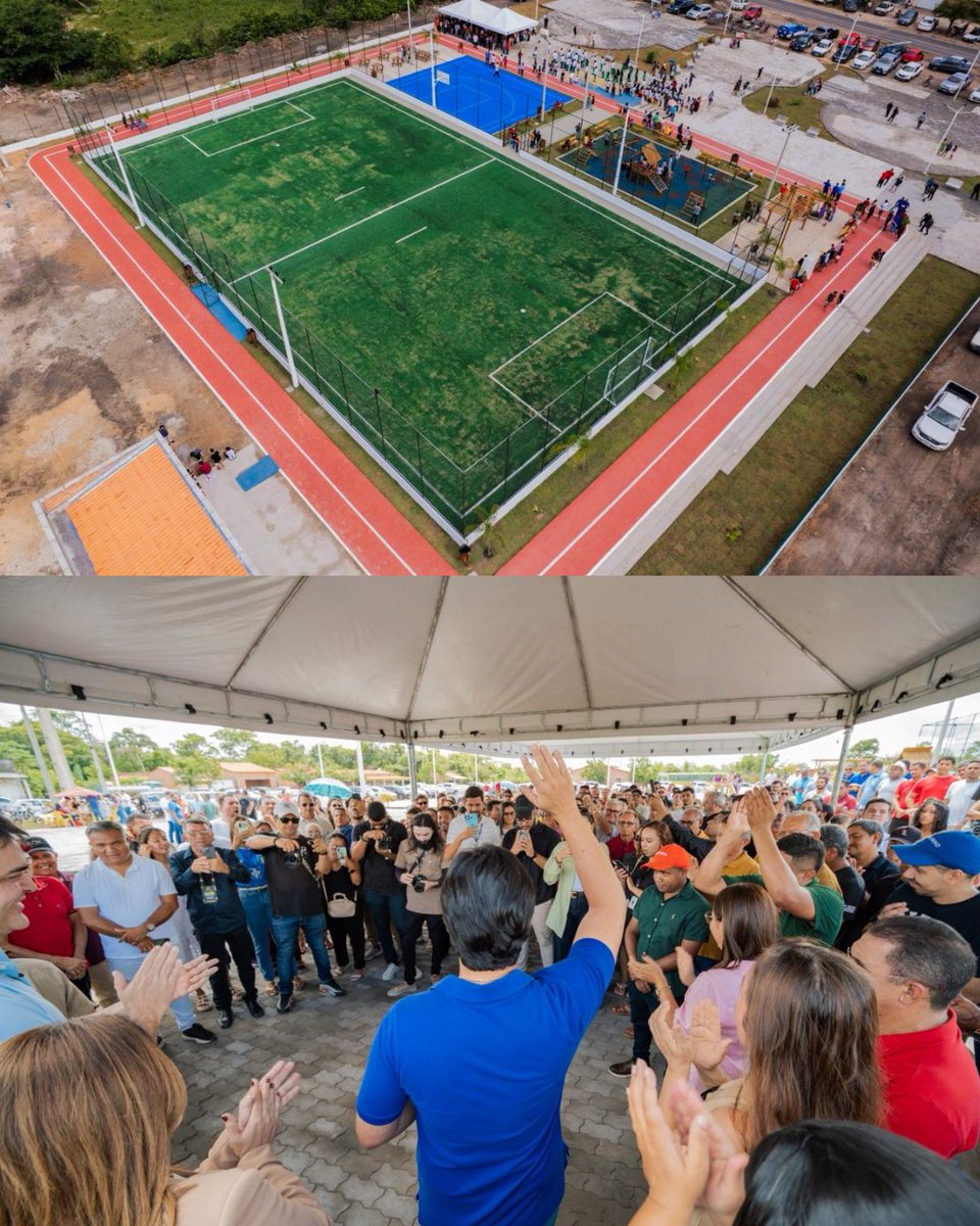 EsporteGovBR's tweet photo. 📍 Brejo/MA agora tem uma Arena Brasil 🇧🇷
O Brasil segue avançando, ampliando o acesso ao esporte e criando espaços que fortalecem a comunidade e abrem oportunidades ⚽🏃♀️
Do bairro ao pódio 🏆
#MESP #ArenaBrasil #DoBairroAoPódio https://t.co/5kNzNh8DT7