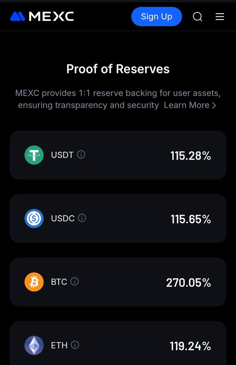 Accessteddy's tweet photo. With this kind of top level security, #BoycottMEXC might just be noise. MEXC’s latest Proof of Reserves looks amazing: 100% backed, fully transparent with a regular Hacken audit. Based on this, I’m confident my funds are safe. #SecureWithMEXC. 
https://t.co/VT6Cwg13Xw https://t.co/PPGPONzvaq