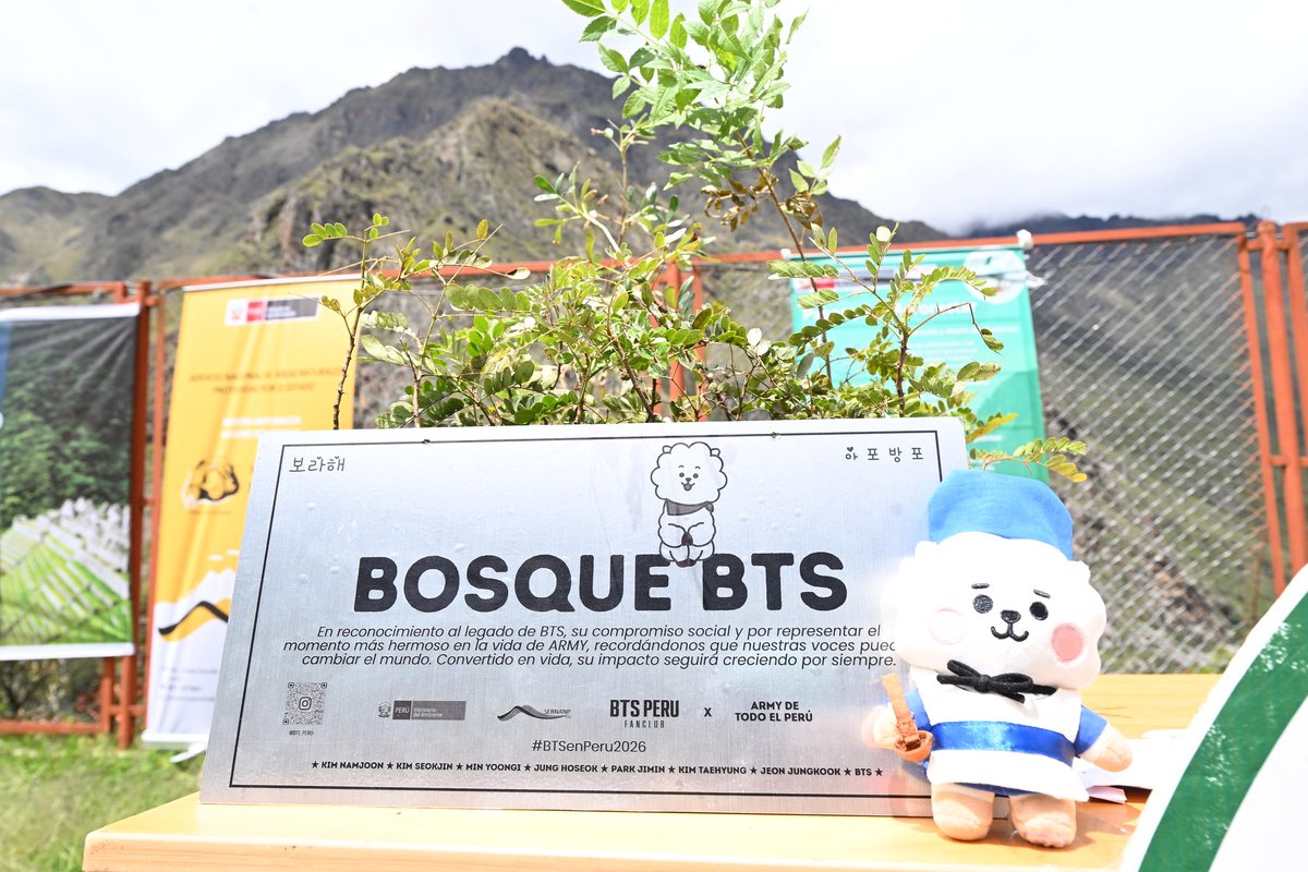 MinamPeru's tweet photo. 💜🌱 #UnMillónDeÁrboles | Juventud que inspira acción por el ambiente

#NotaDePrensa | En el Santuario Histórico de Machupicchu, la ministra del Ambiente, Nelly Paredes, reconoció a @bts_peru por su compromiso y participación en la jornada de reforestación de un millón de árboles en el Santuario Histórico de Machupicchu. 🌿✨

Con su energía, organización y ganas de sumar, demostraron que la unión puede generar un impacto real por el ambiente 💪🌍 y que los jóvenes tienen un rol clave en construir un futuro mejor.

🙌 Sigamos creciendo juntos y sembrando vida. 🫰