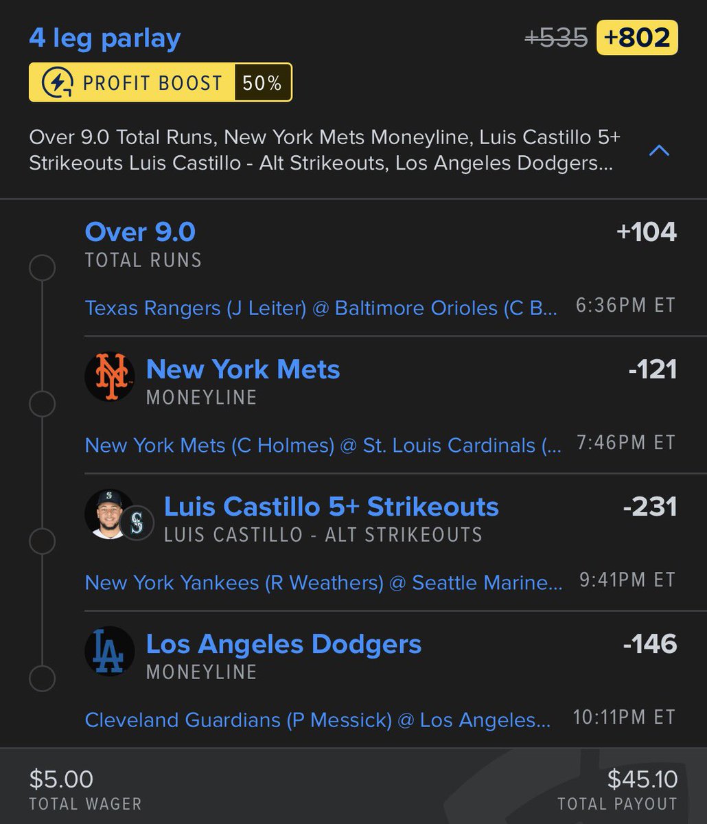 eddiechini's tweet photo. 3/30 MLB Parlays

No pod today but love every single one of these plays tn. Let’s cash them both💰 https://t.co/wf5V0zSW7S