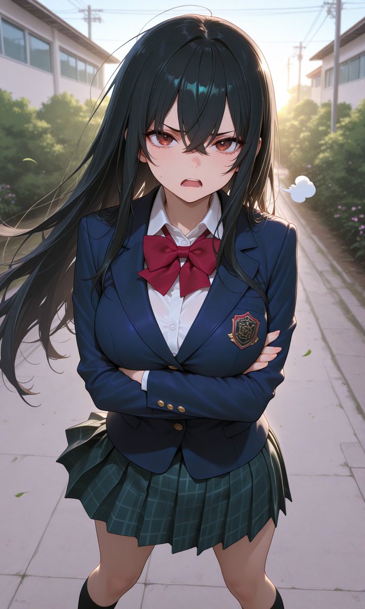 nekoyamamimimi's tweet image. #OG #OriginalCharactor #オリジナルキャラ
皆様、おはようございます😊
白峰凛「今日で今年度も終わりですね🌸✨ ……ちょっと、まだ春休みの課題に手をつけていないんですか！？😱💢 あなたのように要領の悪い人間は、お休みの間も計画的に勉強しないとダメだと言っているでしょう📚✍️💨