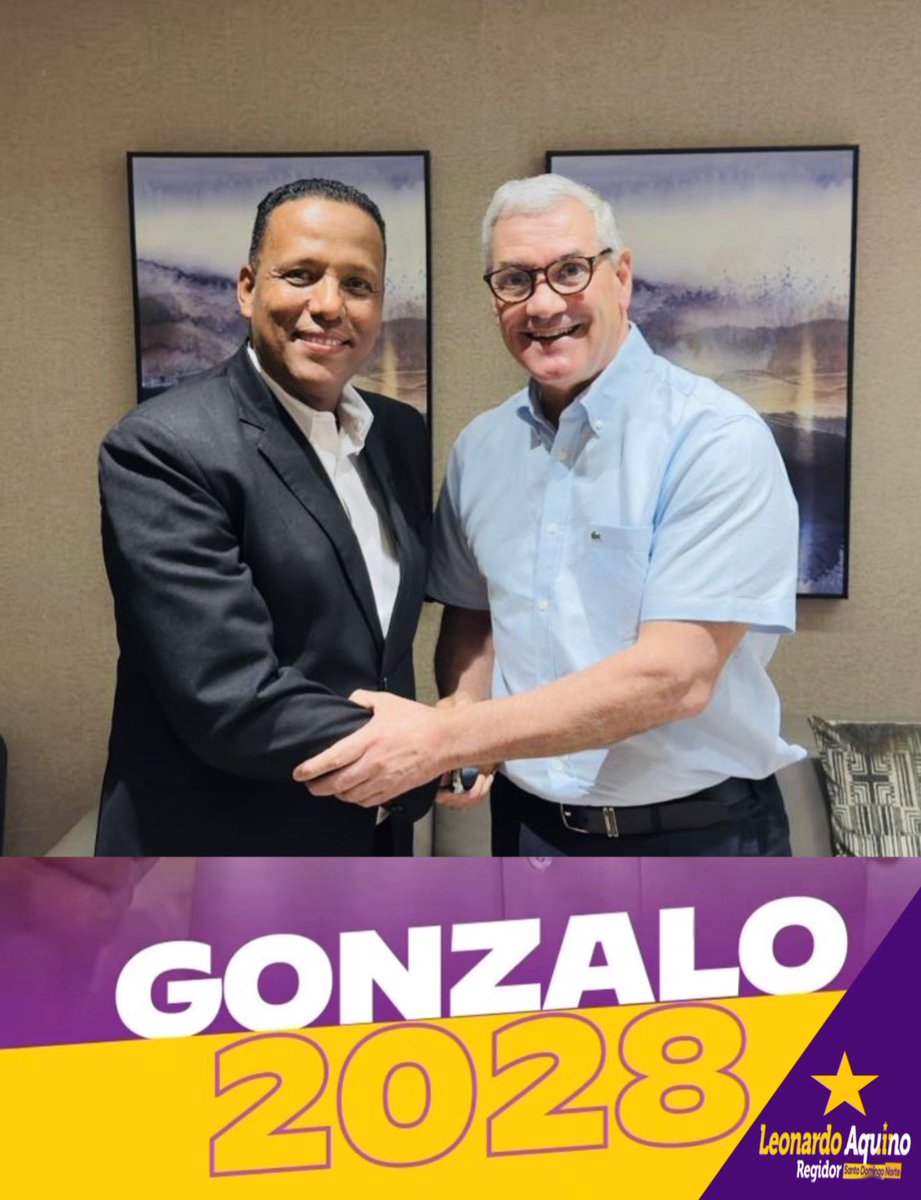 leoaquinog's tweet photo. Reunidos hoy con el seguro presidente Gonzalo Castillo y el alcalde que vuelve René Polanco 2028
#UnidosPorElPais
#SumateAlPLD
#RenePolancoAlcalde28
#LeoanrdoAquinoRegidor28
@GonzaloCastillo
@renepolancov
Vamos arriba a trabajar. https://t.co/IsdtxKL740