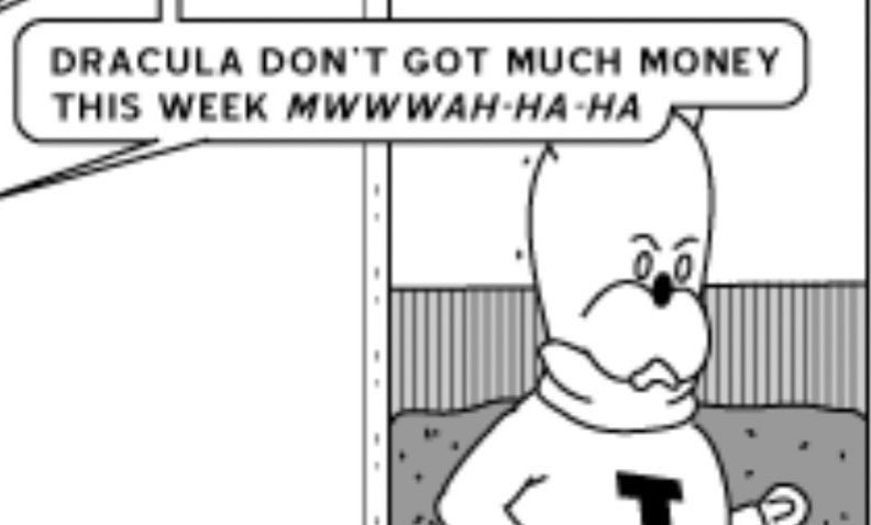 DuncannyValley's tweet photo. @achewood  if there was one panel I wish  had ever made it on to a shirt it would be this one.  I can’t open a finance app without thinking this line. I may have said it while applying for an auto loan. https://t.co/rsho9v9d3k