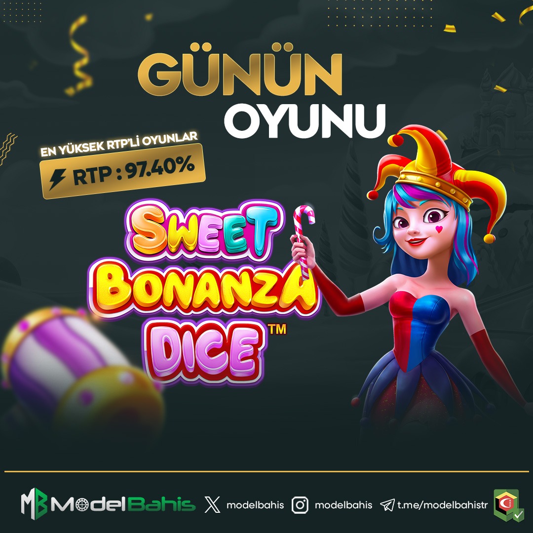modelbahis's tweet photo. 🎰 GÜNÜN OYUNU 🎰

🍭 Sweet Bonanza Dice
📊 RTP: %97.40
🎲 Şeker dolu dünyada kazançlar katlanıyor!
💰 Yüksek RTP ile büyük ödülleri yakala!
🔥 Şimdi oyna, kazancı büyüt!

👉 Hemen oyna: https://t.co/N0YTVHM5su
📲 Telegram: https://t.co/HIbtsn4lDe https://t.co/Em1n7C8VQV