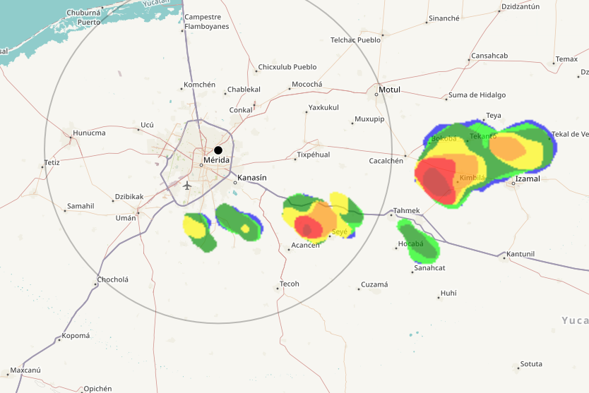 Meteorología Yucatán tweet media