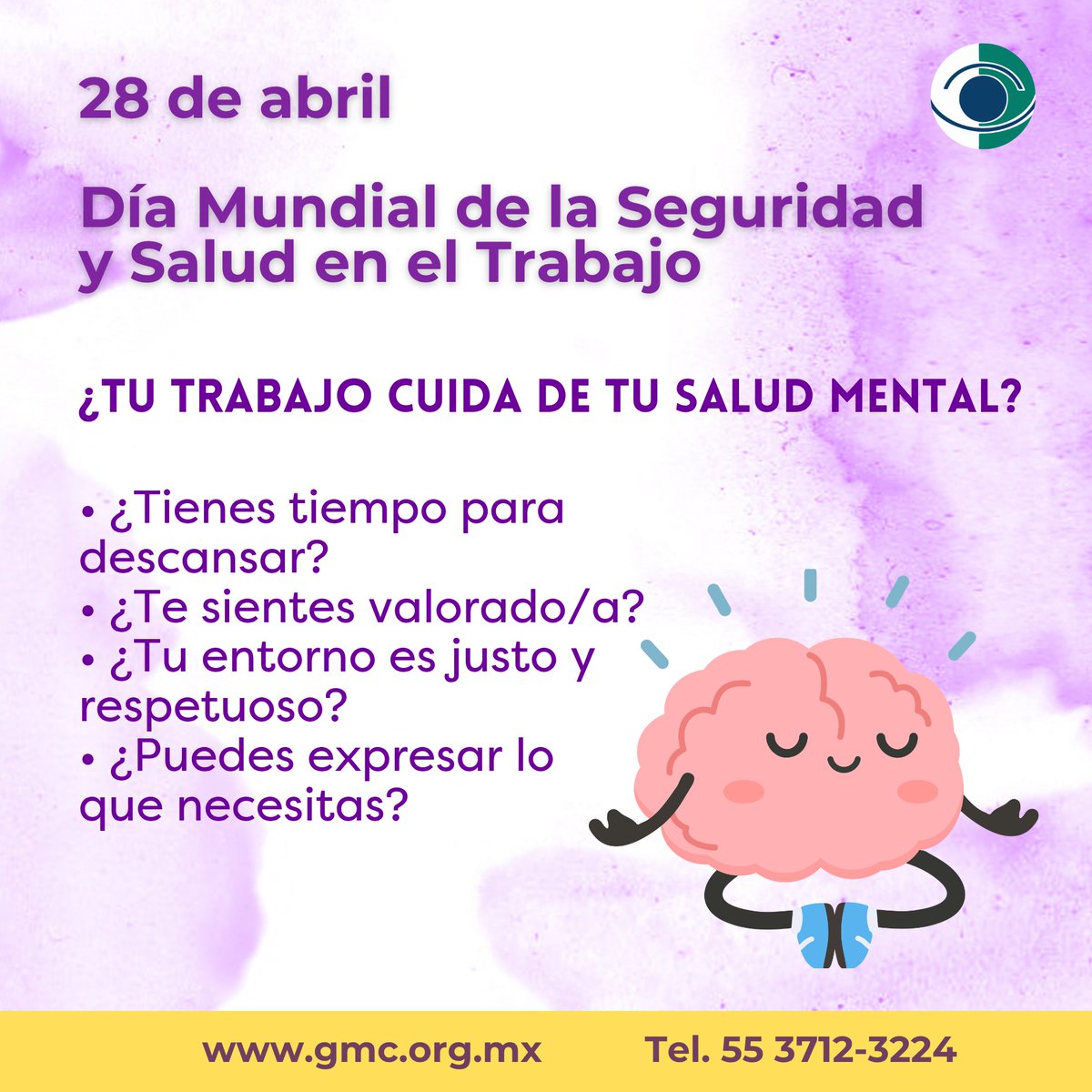 Carracci's tweet photo. El entorno psicosocial influye en la salud mental: carga laboral, apoyo, autonomía y claridad de roles.
Cuidarlo es prevenir. 🧠

#SaludMentalLaboral https://t.co/mOYI26J0Qp