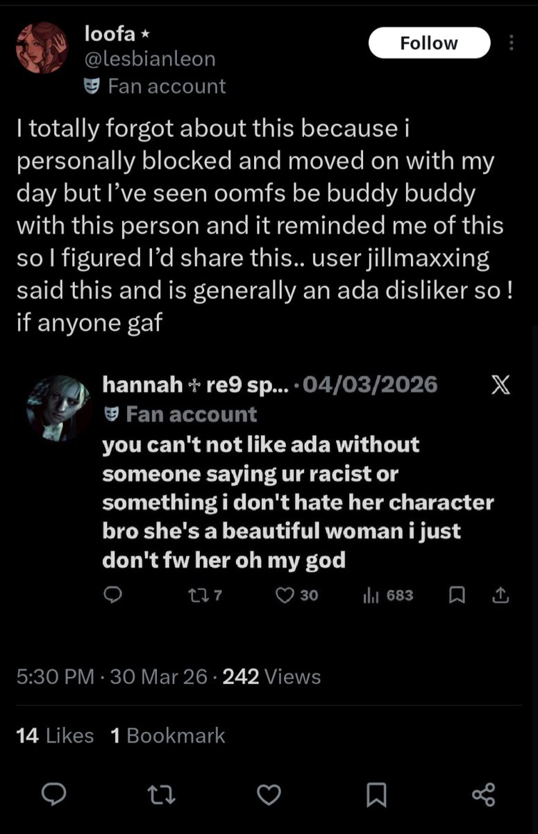 hannah ♱ re9 spoilers tweet media