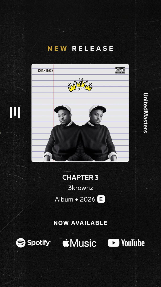 3krownz's tweet photo. 3krownz - CHAPTER 3 https://t.co/uoByWl4pbn https://t.co/4CPsyLC7mR