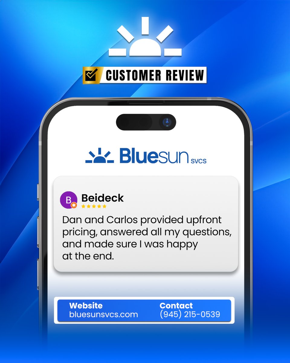 BlueSun Services tweet media