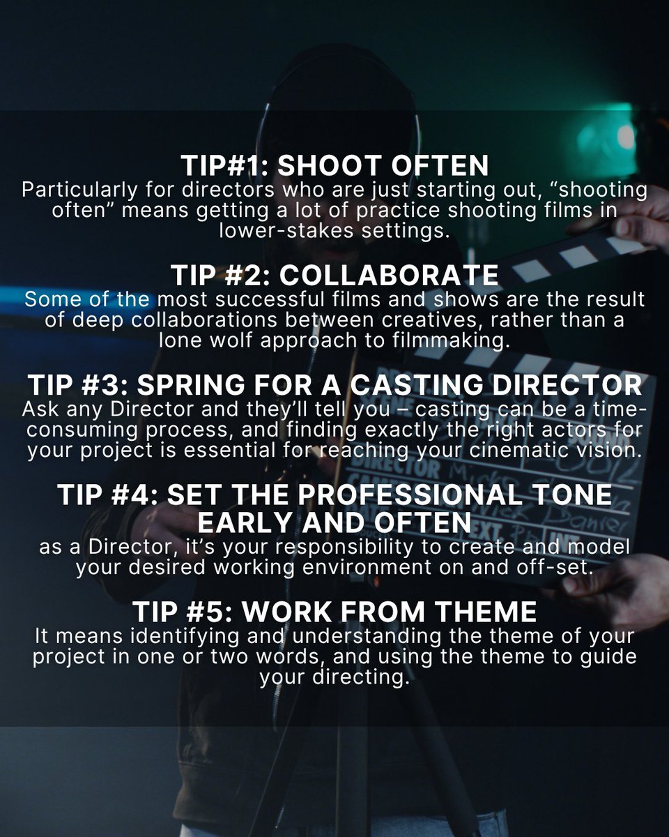ShoreScripts's tweet photo. Moving from the page to the screen takes a shift in mindset, and these tips from writers turned directors are a great place to start. #screenwriting #scripttoscreen

https://t.co/kzcQZGk8GX https://t.co/UDWmH9NUhP