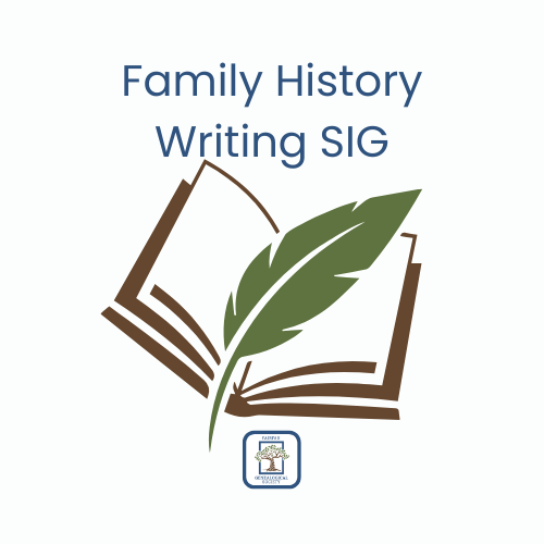 Sharpen your storytelling skills with the Family History Writing SIG! ✍️
📅 April 6 | ⏰ 7 PM–9 PM
💻 Zoom session

Share your work, get feedback, and grow as a writer.
📧 fhwritingsig@fxgs.org

👉 fxgs.org

#FxGS #FamilyHistory #WritingCommunity #GenealogyWriting