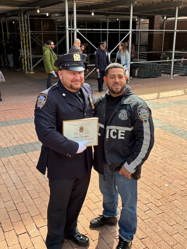 Congratulations to those that got promoted today!! Especially our very own newly promoted Sgt Lorenzi, and Community Affairs Officer, Detective Dubois!