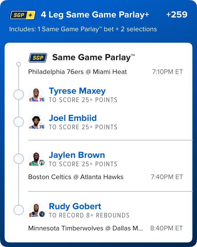 NicksPicks25's tweet photo. 💵 NBA Triple Up Parlay

🏀 A lot of big blowouts supposed to be happening today, so we'll take our advantages where we can

🚀 25% Profit Boost used

🔗 https://t.co/CdI2dBUkSA https://t.co/EDLXPxqkt7