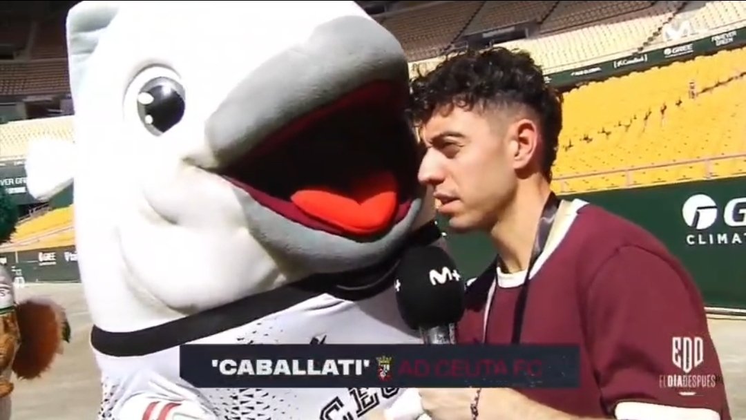 Caballati_Ceuta's tweet photo. Hermano @Toni_Quintana33, te dije el año pasado en el #Murube que nos veríamos en #LALIGADELASMASCOTAS. Lo prometido es deuda. Fue una gran alegría volver a encontrarme contigo.
Para la próxima te toca visitarme en el templo del fútbol caballa 😉🙌
@ElDiaDespues @MPlusDeportes https://t.co/kLobgjjFth