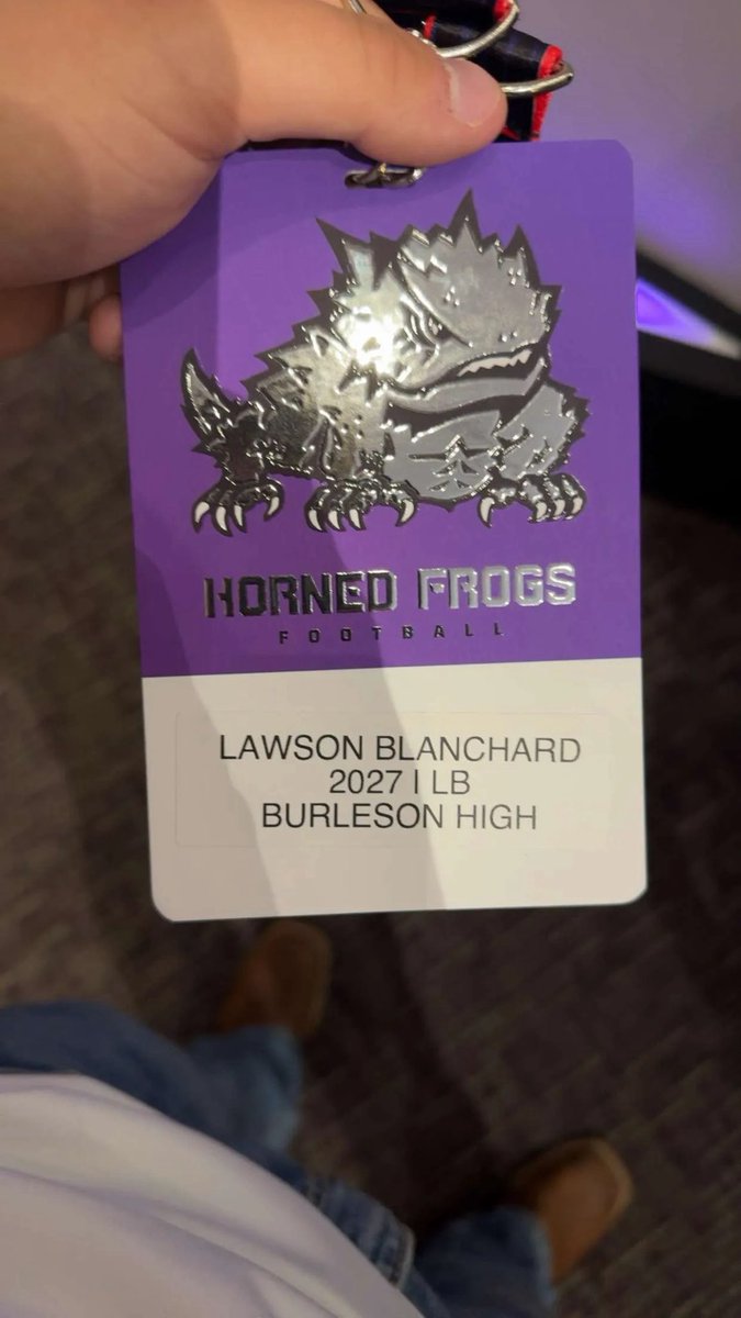 LBlanchard24's tweet photo. Had an amazing time @TCUFootball can't wait to go back! @CoachKWils @CoachTreW @PTanner34 @BHS_FBrecruits @CoachGHendricks @Just_Coach_B @TheJimEffect https://t.co/FMCUQHdWLn