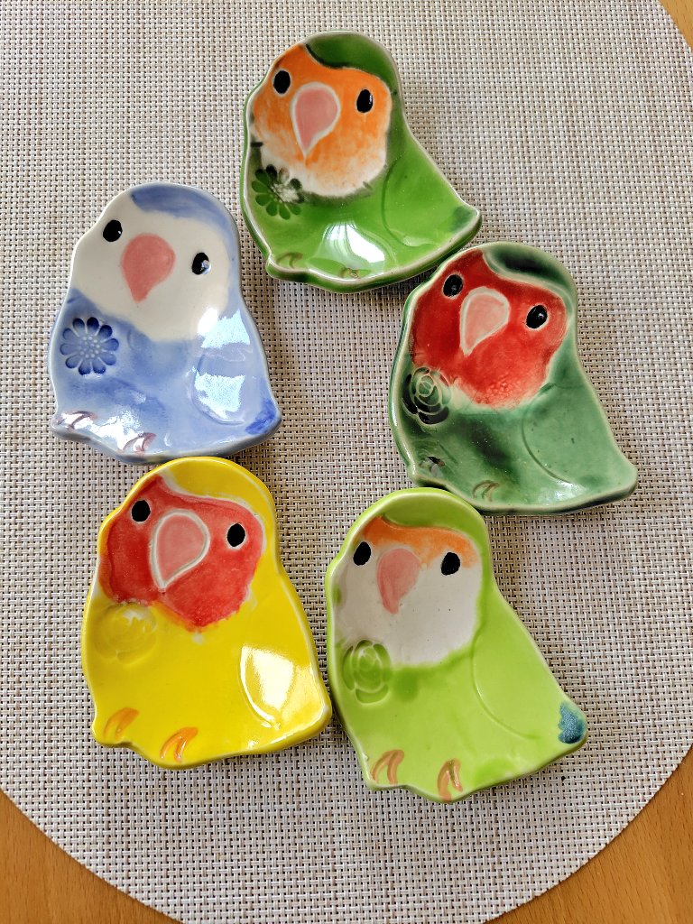 まめるり@小鳥豆皿・陶器帯留め・羽織クリップ・小鳥雑貨 tweet media